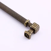 Talas Antik 320 mm Sarı Tırtıklı Metal Kulp Kapak Kulpu Dayanıklı Kulpları Mobilya Çekmece Dolap thumbnail 5