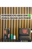 powerdex Pd-8800 Avcı Feneri Su Geçirmez Şarjlı Profesyonel El Feneri 2000 LÜMEN thumbnail 1