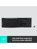Logitech K270 Tam Boyutlu Kablosuz Türkçe Klavye - Siyah - 4