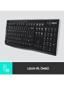 Logitech K270 Tam Boyutlu Kablosuz Türkçe Klavye - Siyah - 3