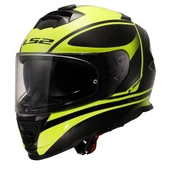 LS2 STORM 2 DODGER MAT SİYAH-NEON SARI KASK - 1