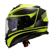 LS2 STORM 2 DODGER MAT SİYAH-NEON SARI KASK - 3