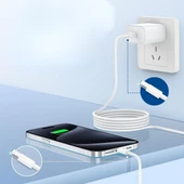 Apple 15/15 Pro Type-C to Type-C Hasır Örgü Hızlı Şarj Kablosu (1m)-Findit thumbnail 4