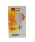 NİSALUCE EAMP-074/BK 9+2W E27 BEYAZ-KIRMIZI LED AMPUL (2818) thumbnail 2