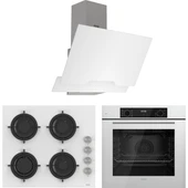 Ferre Flowart Lumora Pro Beyaz 3'lü Ankastre Set ( QBL63CB-CS206-D064 ) thumbnail 1