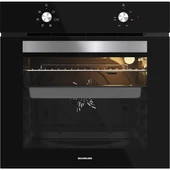 Silverline 3420 Classy - CS5335B01 - BO65E1B01 Siyah Cam Ankastre Set thumbnail 4