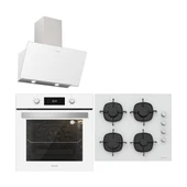 Silverline Ankastre Set Beyaz Cam ( BO6504W01- CS5335W01 - 3457) thumbnail 1