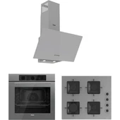 Ferre Flowart Serisi (QBL62CPR-SS208-D088) Ankastre Set thumbnail 1