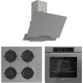 Ferre Soft Line Gri ankastre set ( QBL62CPR-CS208-D065 ) thumbnail 1