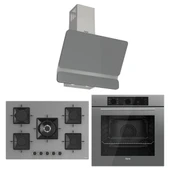 Ferre Ss Serisi Gri 5 Gözlü Ankastre Set ( QBL62CPR-SS038-D082 ) thumbnail 1