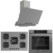 Ferre Ss Serisi Gri 5 Gözlü Ankastre Set ( QBL62CPR-SS038-D065 ) thumbnail 1