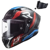 LS2 THUNDER KARBON SUPRA KIRMIZI-MAVİ KASK - 3