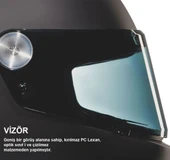 NEXX X.G100R RUMBLE GRİ-SİYAH KASK - 6