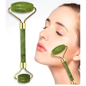 Özel Süngerli Kutusunda Kırılmaz Çift Taraflı 2li Cilt Yüz Masaj Aleti Jade Roller Yeşim Taşı (2818) thumbnail 4