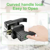 Parmak İzi Akıllı WiFi Kilit App Kontrol Bluetooth Dokunmatik Kapı Kilidi Parmak İzi Kapı Kolu thumbnail 2