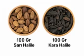 Kara Halile 100 Gr + Sarı Halile 100 Gr  Doğal Şifalı Bitki Seti (İkili Paket - Toplam 200 Gr) - 1