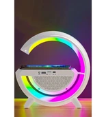 Kablosuz, Usb Bağlantılı, Ekstra Uzun Pil Ömürlü, 7 Renk Seçenekli Ambiyans Işığı,Telefon Şarj Standı BT2301 (2818) thumbnail 2