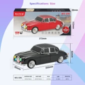 WS-596 Araba Görünümlü Kablosuz Bluetooth Hoparlör Siyah (2818) thumbnail 5