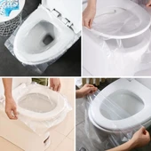 50 Adet Kullan At Pratik Kullanımlı Hijyenik Klozet Kapağı Poşeti (2818) thumbnail 4