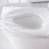 50 Adet Kullan At Pratik Kullanımlı Hijyenik Klozet Kapağı Poşeti (2818) thumbnail 5