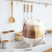 6 Bölmeli 360 Derece Dönebilen 6 Lt Bakliyat Organizeri (2818) thumbnail 4