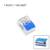 100 ADET 2 Lİ 2X2.5 KABLO GEÇMELİ MANDALLI BUAT KLEMENSİ (2818) thumbnail 2
