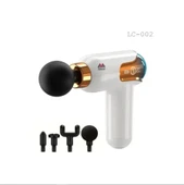 Yeni Nesil Darbeli Titreşimli Şarjlı Sporcu Masaj Tabancası 4 Başlıklı LC-002 (2818) thumbnail 2
