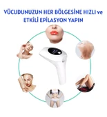 Profesyonel  Lazer Epilasyon Aleti 999.999 Atım Tüy Alma Cihazı Kadın Erkek lazer IPL Tüm Bölge (2818) thumbnail 5