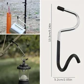 Kamp İçin Çok Fonksiyonlu S-Şekilli Direk Askısı Kaymaz Paslanmaz Çelik Eşya Asma Kancası (2818) thumbnail 4
