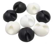 Siyah Beyaz Kablo Sabitleme Klipsi 10 lu (2818) thumbnail 4