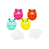 4 PARÇA  RENKLİ BÜYÜK AYICIK KABLO TUTACAK (5284) thumbnail 2