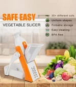Çok Amaçlı Basmalı Sebze Dilimleyici Doğrayıcı Mandolin Brava Spring Slicer Kitchenmate (2818) thumbnail 3