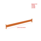 1 ADET TRAVERS - DEPO RAFI HAFİF RACK TRAVERS   Turuncu 150 cm - 1,50 mm thumbnail 1