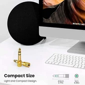 PrimeX PX-4458 6.3 mm Erkek To 3.5 mm Dişi Çevirici Dönüştürücü Jack Adaptörü, 6.3mm Ses Koonektör - 3