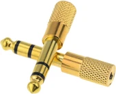 PrimeX PX-4458 6.3 mm Erkek To 3.5 mm Dişi Çevirici Dönüştürücü Jack Adaptörü, 6.3mm Ses Koonektör - 2