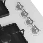 Beko BOCD K 6510 EB Beyaz Cam Ankastre Ocak thumbnail 4