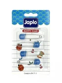 Japlo Emniyetli Çengelli Bebek İğnesi 4'lü - Mavi - 1