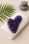Ametist Taşı Gua Sha (Yüz Masaj Taşı) (58110) thumbnail 2