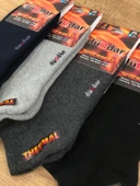 4 Lü Dündar Erkek Termal Havlu Kışlık Dikişsiz Patik Çorap 40 - 44 No - 2