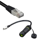 PowerMaster PM-24593 Erkek - Dişi IP68 Su Geçirmez RJ45 Konnektör - 2