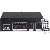 Notel Not-306 2X20W 4-8 Ohm Usb/Sd Girişli Bluetoothlu 2 Mikrofon Girişli Trafosuz Stereo Mini Anfi thumbnail 3