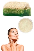 2'li Doğal Set Kabak Lifli Aloe Vera Sabun Peeling Bakım Sıkılaştırma Akne Temizleme Lifli Yüz Pedi - 1