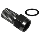 Fully E-325 Siyah Contalı RG6/U6 22mm 1.Kalite F Konnektör (100'lü Poşet) thumbnail 1