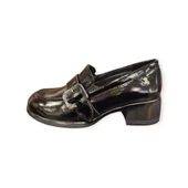 VENÜS 2555006K TOPUKLU TOKALI LOAFER DERİ KADIN AYAKKABI thumbnail 2