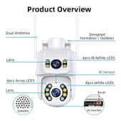 uKRon RX-29AI 6 MP Çift Lens Wifi Smart 360 Full Hd Sesli Ip Kamera Icsee Uygulama - 2