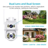 uKRon RX-29AI 6 MP Çift Lens Wifi Smart 360 Full Hd Sesli Ip Kamera Icsee Uygulama - 3