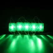 Powermaster PM-14714 12 Volt 2 Watt Yeşil Yanıp Sönen Çakar 4333-3030 Modül Led 43x33x28mm thumbnail 1