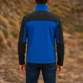 Su ve Rüzgar Geçirmez Softshell Mont - Lemigo - Mavi-Siyah thumbnail 2