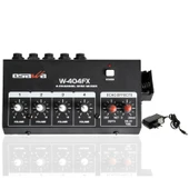 OSAWA W-404FX MİK GİRİŞ-1 LINE ÇIKIŞ EKOLU MİK ÇOĞALTICI 20 DB ADAPTÖRLÜ 4 KANAL MINI MIXER thumbnail 1