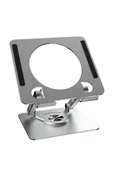 Yükseklik Ayarlı 7-12 inç Metal Tablet Soğutucu Masaüstü 360 Dönen Ayaklı Laptop Standı ipad Tutucu thumbnail 8